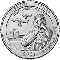 USA EEUU 25 CENTS. QUARTER DOLLAR TUSKEGEE AIRMEN 2021 D O P A ELEGIR UNC NEW - 2010-...: National Parks