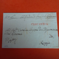 LETTRE ITALIE CARPINETI POUR REGGIO 1809 - 1. ...-1850 Vorphilatelie