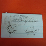 LETTRE ITALIE LUZERNA CACHET PINEROLO 1840 - ...-1850 Voorfilatelie