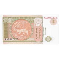 Billet, Mongolie, 1 Tugrik, 2008, KM:61a, NEUF - Mongolië