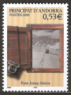 Andorre Français 2005 N° 617 ** Photographie, Fond Josep Alsina, Appareil Photo, Volet, Piste De Ski, Neige, Dameuse - Unused Stamps