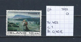 (TJ) IJsland 1971 - YT 403 (gest./obl./used) - Oblitérés