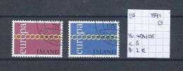 (TJ) IJsland 1971 - YT 404/05 (gest./obl./used) - Usati