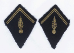 Insigne Pattes De Col De La Gendarmerie  - Policia