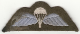 Insigne Du Brevet De Parachutiste - Grande Bretagne - Ecussons Tissu