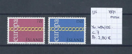 (TJ) IJsland 1971 - YT 404/05 (postfris/neuf/MNH) - Unused Stamps