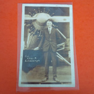 CARTE PHOTO CHARLES LINDBERGH - Aviateurs