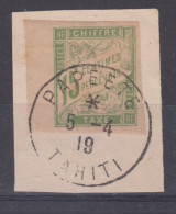 #198 COLONIES GENERALES TAXE N° 20 Oblitéré Papeete (Tahiti) - Impuestos