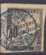 #198 COLONIES GENERALES TAXE N° 10 Oblitéré En Bleu Thio (Nouvelle-Calédonie)  RARE - Postage Due