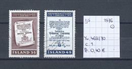 (TJ) IJsland 1976 - YT 469/70 (gest./obl./used) - Oblitérés