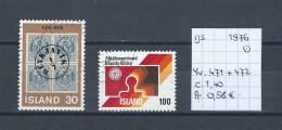 (TJ) IJsland 1976 - YT 471 + 472 (gest./obl./used) - Used Stamps