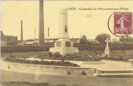 59 - Loos-les-Lille (Nord) - Ensemble Du  Monument Aux Morts - Loos Les Lille