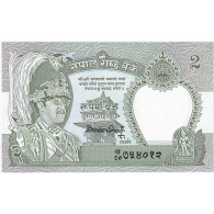 Népal, 2 Rupees, KM:29b, NEUF - Nepal