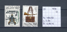 (TJ) IJsland 1979 - YT 492/93 (gest./obl./used) - Usati