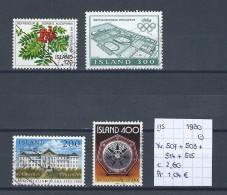 (TJ) IJsland 1980 - YT 507 + 508 + 514 + 515 (gest./obl./used) - Used Stamps