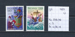 (TJ) IJsland 1981 - YT 518/19 (gest./obl./used) - Oblitérés