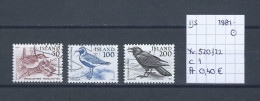 (TJ) IJsland 1981 - YT 520/22 (gest./obl./used) - Used Stamps