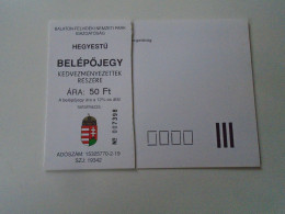 D199732 CPM & Entry Ticker    Balaton-Felvidéki Nemzeti Park  HEGYESTŰ  50 Ft   1990's - Tickets - Vouchers