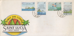 Enveloppe  FDC  1er  Jour   SAINTE  LUCIE   Bicentenaire  Révolution  Française   PHILEXFRANCE  1989 - St.Lucia (1979-...)