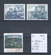 (TJ) IJsland 1983 - YT 553/54 + 555 (gest./obl./used) - Used Stamps