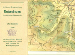 BAIERSBRONN Schwarzwald Landkarte ~1927 1:25.000 Mit Kniebis Schliffkopf Ruhestein Hornisgrinde - Cartes Topographiques