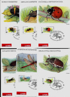 Doc. De La Poste Avec Série Insectes N° 2630/36 ( Du Carnet B27)  Obl. BXL 03/05/96 - Covers & Documents