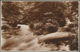 Watersmeet, Lynmouth, Devon, 1936 - Valentine's RP Postcard - Lynmouth & Lynton