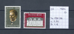 (TJ) IJsland 1984 - YT 575/76 (gest./obl./used) - Usati