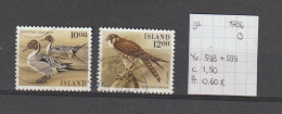 (TJ) IJsland 1986 - YT 598 + 599 (gest./obl./used) - Usados