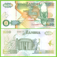 ZAMBIA 20 KWACHA 1992 P-36a UNC - Zambia