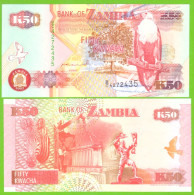 ZAMBIA 50 KWACHA 1992 P-37a UNC - Sambia