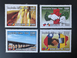 Tchad Chad Tschad 2003 Mi. 2474 - 2477 Coopération Taiwan Chine China Health Santé Map Karte - Unused Stamps