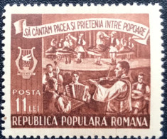 R.P. Romana - Roemenië - C14/57 - 1951 - MNH - Michel 1289 - Muziekweek - Nuovi