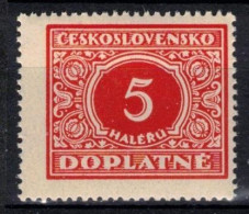 ** Tchécoslovaquie 1928 Mi P 55 (Yv TT 55), (MNH)** Varieté Position 78 - Plaatfouten En Curiosa