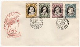 FDC - Prague Spring 1956 - On Stamps Of J. Bend - W.A. Mozart - J. Mysliveček - Bertramka - - Altri & Non Classificati