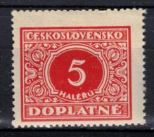 ** Tchécoslovaquie 1928 Mi P 55 (Yv TT 55), (MNH)** Varieté Position 4 - Plaatfouten En Curiosa