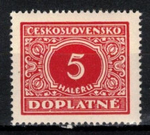 ** Tchécoslovaquie 1928 Mi P 55 (Yv TT 55), (MNH)** Varieté Position 13 - Plaatfouten En Curiosa