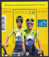 SLOVENIA  2020,,WINNER TOUR DE FRANCE,POGACAR,ROGLIC,SPORT,CYCLING,BICYCLE,BLOCK,MNH - Slowenien