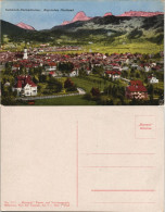 Garmisch-Partenkirchen Panorama Stadt Und Bayrisches Hochland 1920 - Garmisch-Partenkirchen