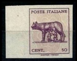 ● ITALIA  LUOGOTENENZA 1944 ֍ LUPA Capitolina ֍ N.° 515Ar Nuovo ** S.g., Come Emesso ● Cat. 240 € ● Lotto N. 903 ● - Ongebruikt
