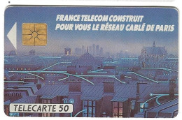 Telecarte F 109 Reseau Cablé De Paris Luxe 50 Unités GEM - 1990