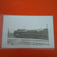 CARTE PHOTO TRAIN LOCOMOTIVE - Treni