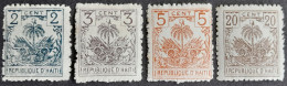 Haiti 1892 Armoiries Arms Arbre Palmier Palm Tree Yvert 28 30 32 ** MNH 29 * MH - Haiti