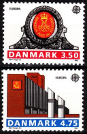 DENMARK 1990 EUROPA: Postal Offices, Sign And Building. Complete Set, MNH - 1990