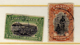 Congo Belge - (1910-16) - Vues - Oblit - Usati