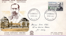 France , FDC 1960 ; André Honorat - 1960-1969