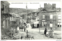 CPA - 76 - BELLENCOMBRE - Rue Principale - Attelages - Hotel Tenu Par Léon Vicques - Neufchâtel En Bray