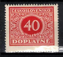 ** Tchécoslovaquie 1928 Mi P 59 (Yv TT 55), (MNH)** Varieté Position 15 - Abarten Und Kuriositäten