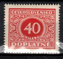 ** Tchécoslovaquie 1928 Mi P 59 (Yv TT 55), (MNH)** Varieté Position 67 - Errors, Freaks & Oddities (EFO)