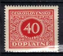 ** Tchécoslovaquie 1928 Mi P 59 (Yv TT 55), (MNH)** Varieté Position 77 - Varietà & Curiosità